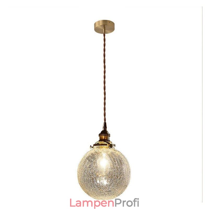 Glas Pendelleuchte Moderne Crackle Deckenleuchte