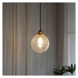 Glas Pendelleuchte Moderne Crackle Deckenleuchte