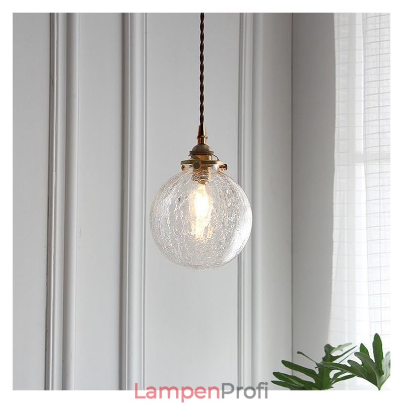 Glas Pendelleuchte Moderne Crackle Deckenleuchte