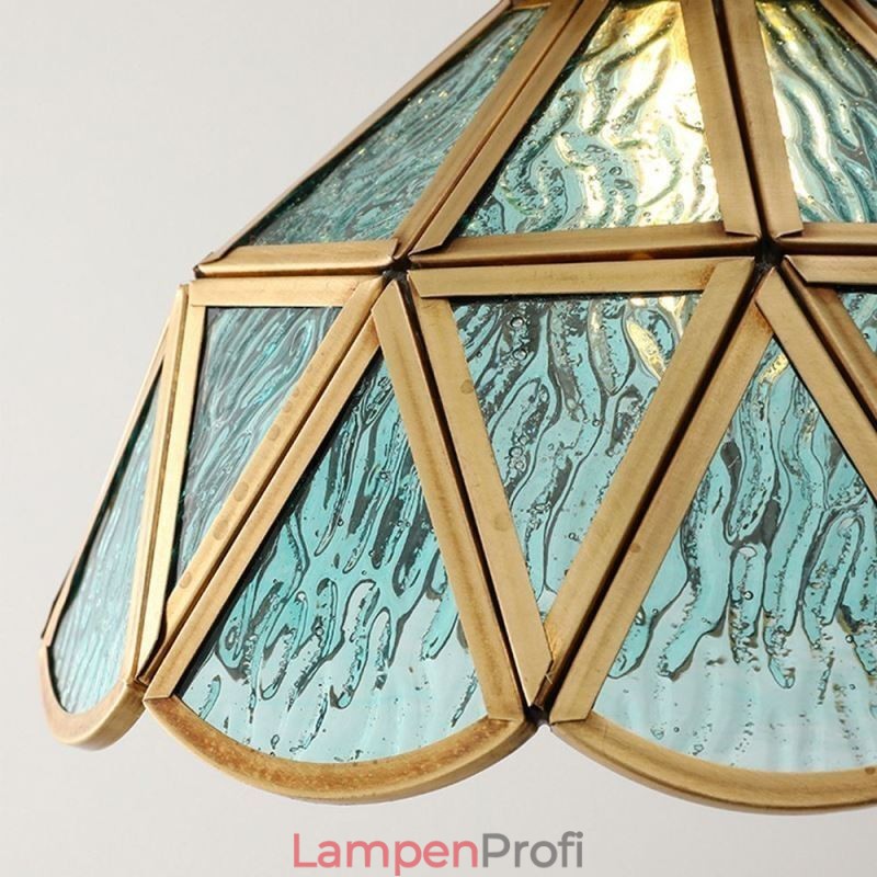 Retro-Glas-Pendelleuchte im japanischen Stil