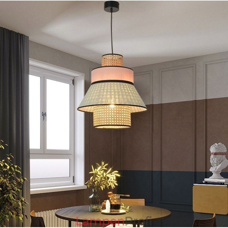 1 Licht Kleid Lampenschirm Pendelleuchte Bambus Weave Beleuchtung