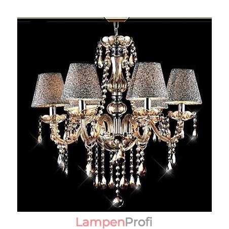 Moderner zeitgenössischer klassischer Vintage-Kronleuchter aus galvanisiertem Kristallglas Moderner zeitgenössischer klassischer Vintage-Kronleuchter aus galvanisiertem Kristallglas