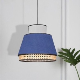 1 Licht Kleid Lampenschirm Pendelleuchte Bambus Weave Beleuchtung