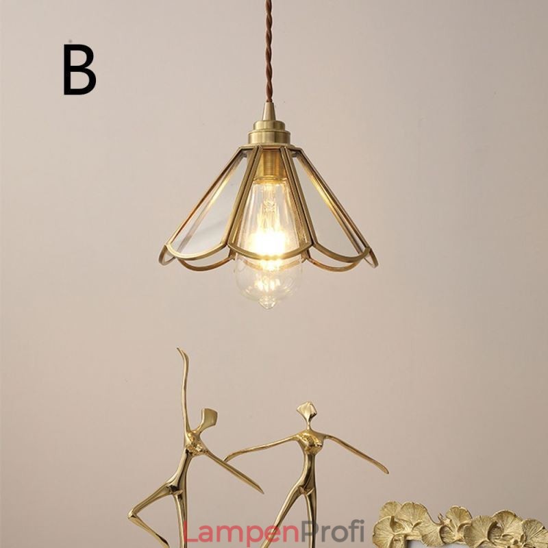 Mini-Pendelleuchte aus Glas, moderne, schlichte Deckenleuchte aus Glas