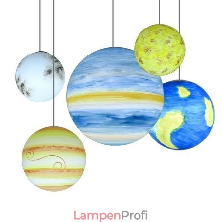Nordic Planet Design Pendelleuchte Einzigartiger Sonnensystem Planeten Kronleuchter