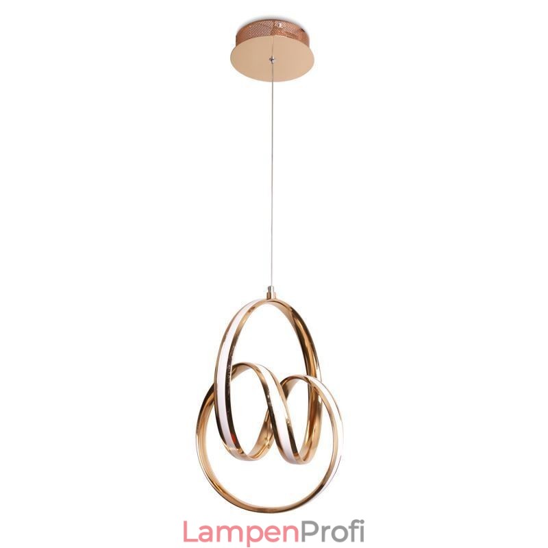 Moderne minimalistische Pendelleuchte einzigartige kreisförmige Twist Leuchte Insel