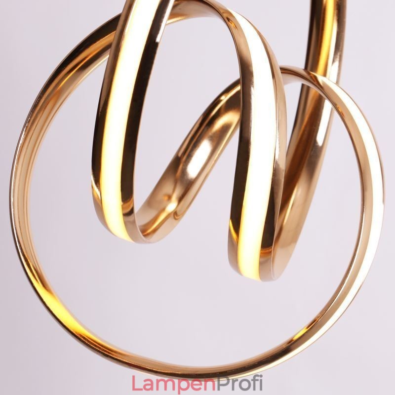 Moderne minimalistische Pendelleuchte einzigartige kreisförmige Twist Leuchte Insel