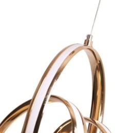 Moderne minimalistische Pendelleuchte einzigartige kreisförmige Twist Leuchte Insel