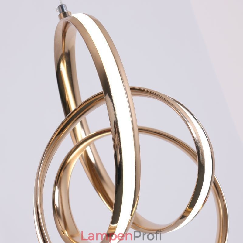 Moderne minimalistische Pendelleuchte einzigartige kreisförmige Twist Leuchte Insel