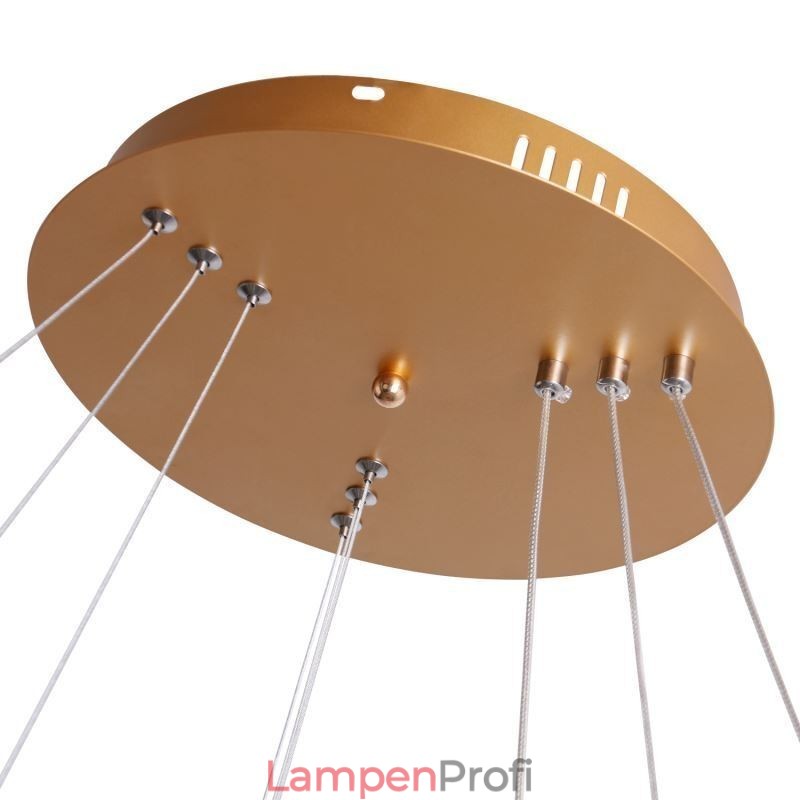 Moderne Pendelleuchte Acryl 3 Ringe Lampe 80+60+40cm