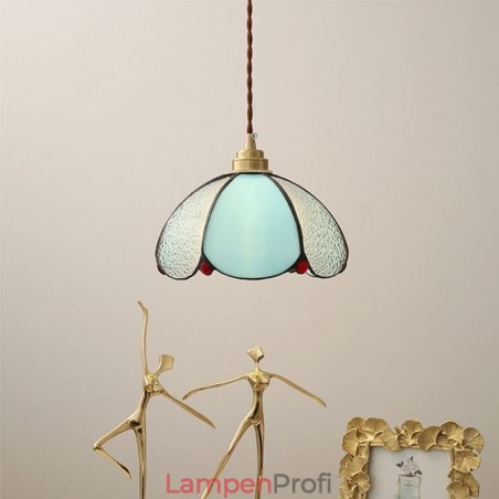 Minimalistische Blütenblatt-Glas-Pendelleuchte Einzelkopf-Glas-Pendelleuchte