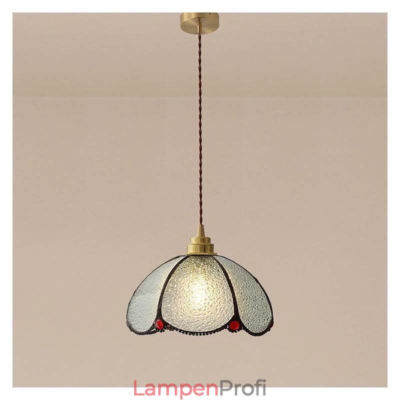 Minimalistische Blütenblatt-Glas-Pendelleuchte Einzelkopf-Glas-Pendelleuchte