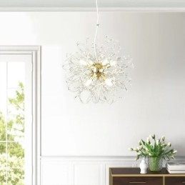 Löwenzahn Kristall Pendelleuchte Eleganter Kronleuchter