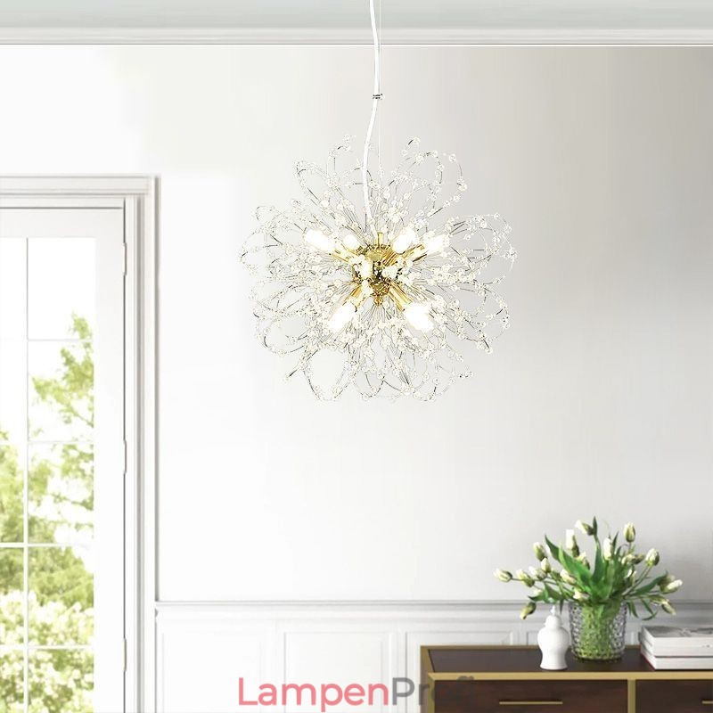 Löwenzahn Kristall Pendelleuchte Eleganter Kronleuchter