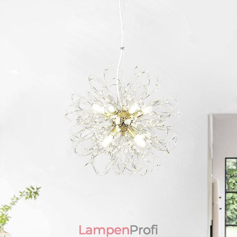 Löwenzahn Kristall Pendelleuchte Eleganter Kronleuchter