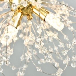 Löwenzahn Kristall Pendelleuchte Eleganter Kronleuchter