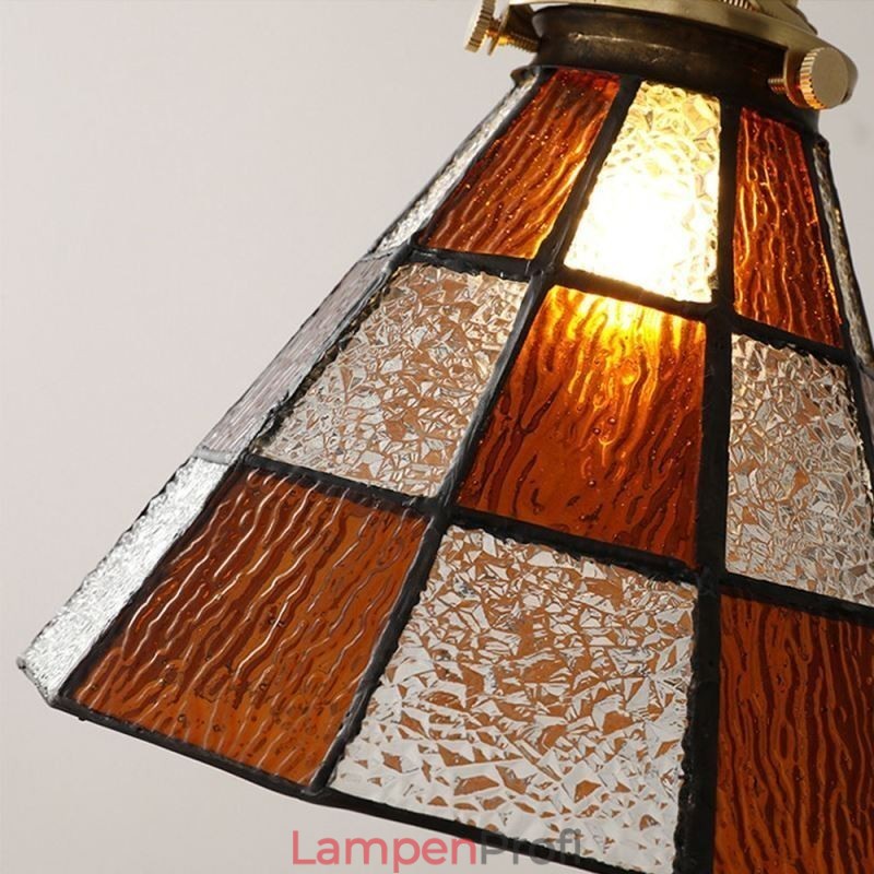 Retro-Gitterglas-Pendelleuchte im japanischen Stil
