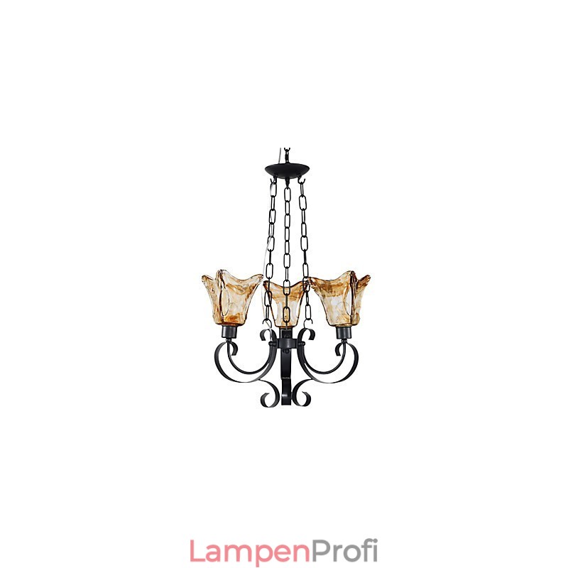 Traditioneller, klassischer Kronleuchter aus Metall mit Malerei