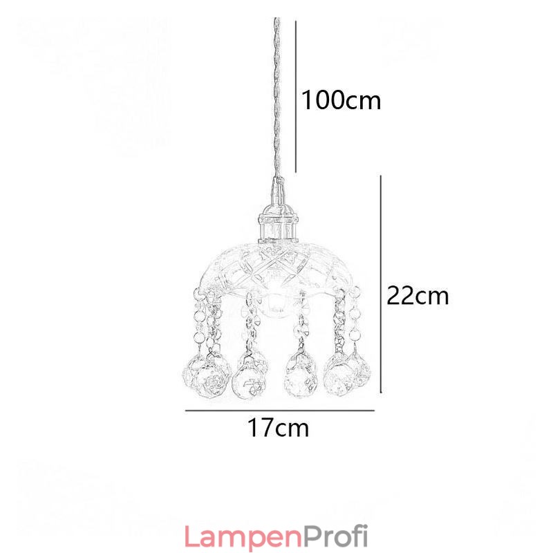 Moderne Mini-Pendelleuchte aus Glas, 1 Licht, Dekorationsleuchte