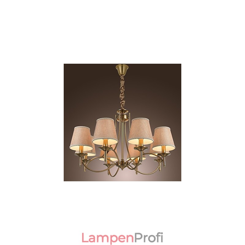 Moderner zeitgenössischer traditioneller klassischer rustikaler Lodge-Landhaus-Insel-Vintage-Kronleuchter aus Messingmetall