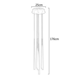 6 Lichter Pendelleuchte Meteorer Pendelleuchte