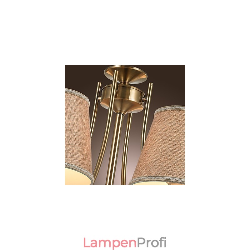 Moderner zeitgenössischer traditioneller klassischer rustikaler Lodge-Landhaus-Insel-Vintage-Kronleuchter aus Messingmetall