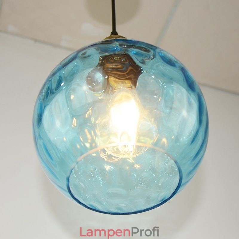 Moderne Pendelleuchte aus Glas, runde Pendelleuchte mit Wassermuster