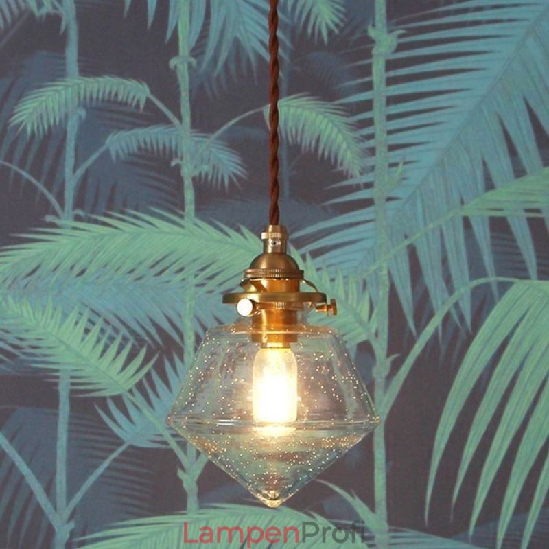 1 Licht Diamant Glas Pendelleuchte Bubble Glas Leuchte