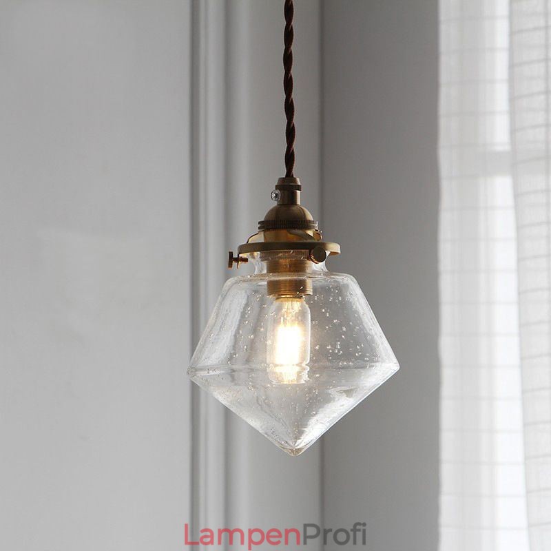 1 Licht Diamant Glas Pendelleuchte Bubble Glas Leuchte