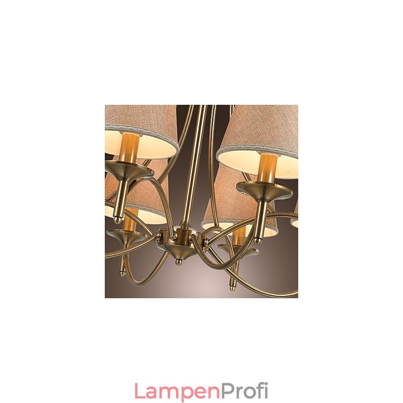 Moderner zeitgenössischer traditioneller klassischer rustikaler Lodge-Landhaus-Insel-Vintage-Kronleuchter aus Messingmetall