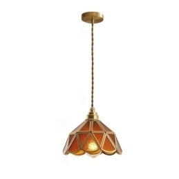 Retro-Glas-Pendelleuchte im japanischen Stil