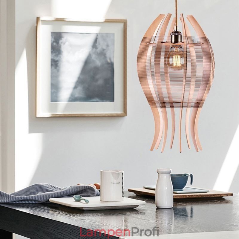 DIY nordische Holz Fisch Pendelleuchte