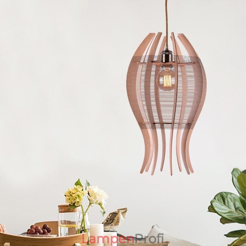 DIY nordische Holz Fisch Pendelleuchte