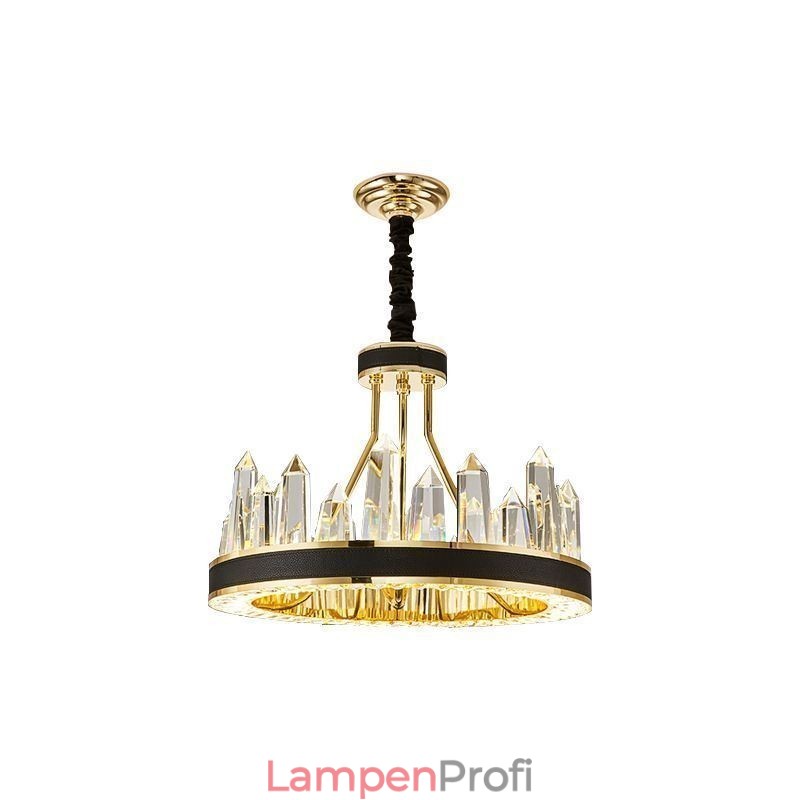 Moderne Kristall-Pendelleuchte, kreisförmige Kristall-Deckenleuchte