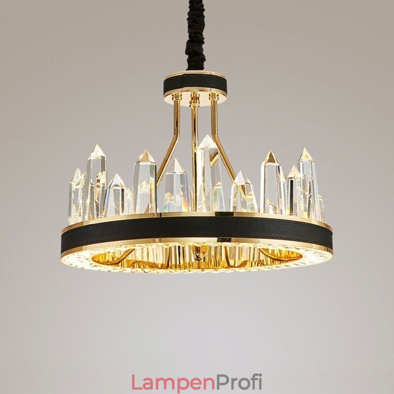 Moderne Kristall-Pendelleuchte, kreisförmige Kristall-Deckenleuchte