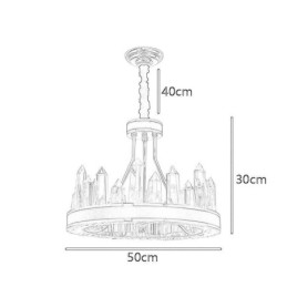 Moderne Kristall-Pendelleuchte, kreisförmige Kristall-Deckenleuchte
