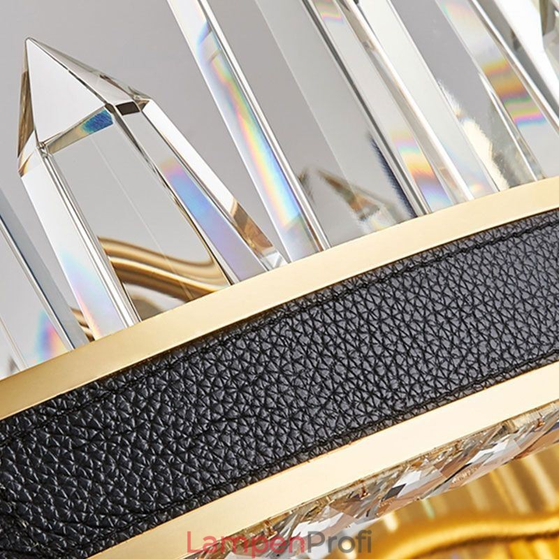 Moderne Kristall-Pendelleuchte, kreisförmige Kristall-Deckenleuchte