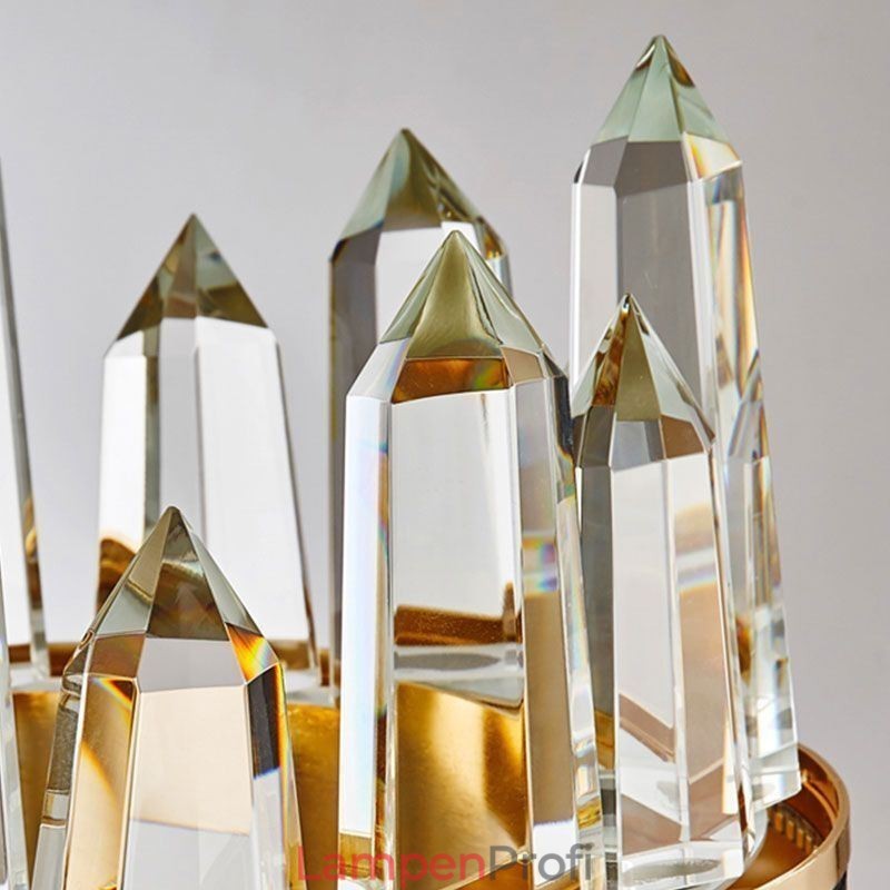 Moderne Kristall-Pendelleuchte, kreisförmige Kristall-Deckenleuchte