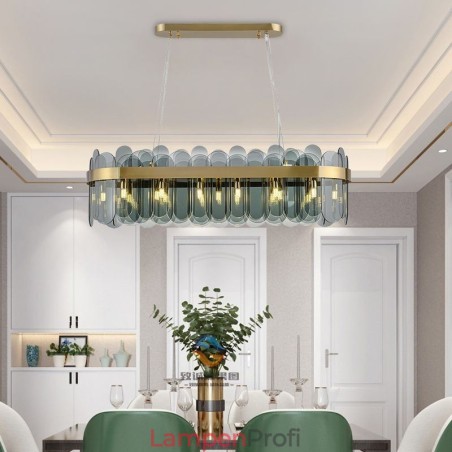 Minimalistische Glas Pendelleuchte Einzigartige Farbe Rechteck Deckenleuchte Insel Minimalistische Glas Pendelleuchte Einzigartige Farbe Rechteck Deckenleuchte Insel