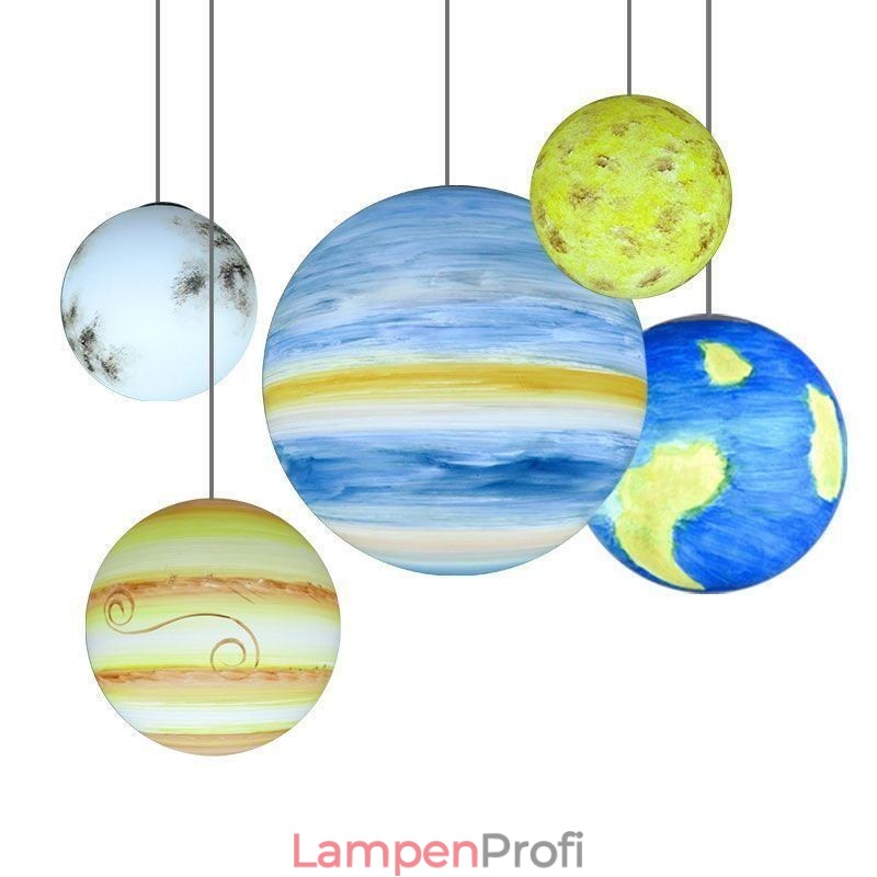 Nordic Planet Design Pendelleuchte Einzigartiger Sonnensystem Planeten Kronleuchter