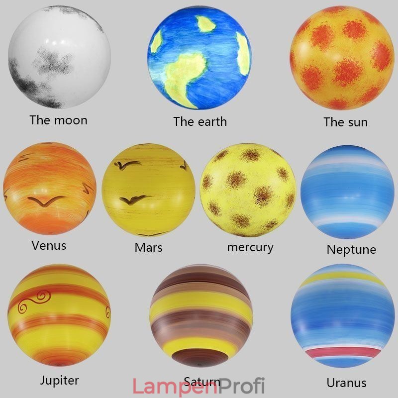 Nordic Planet Design Pendelleuchte Einzigartiger Sonnensystem Planeten Kronleuchter