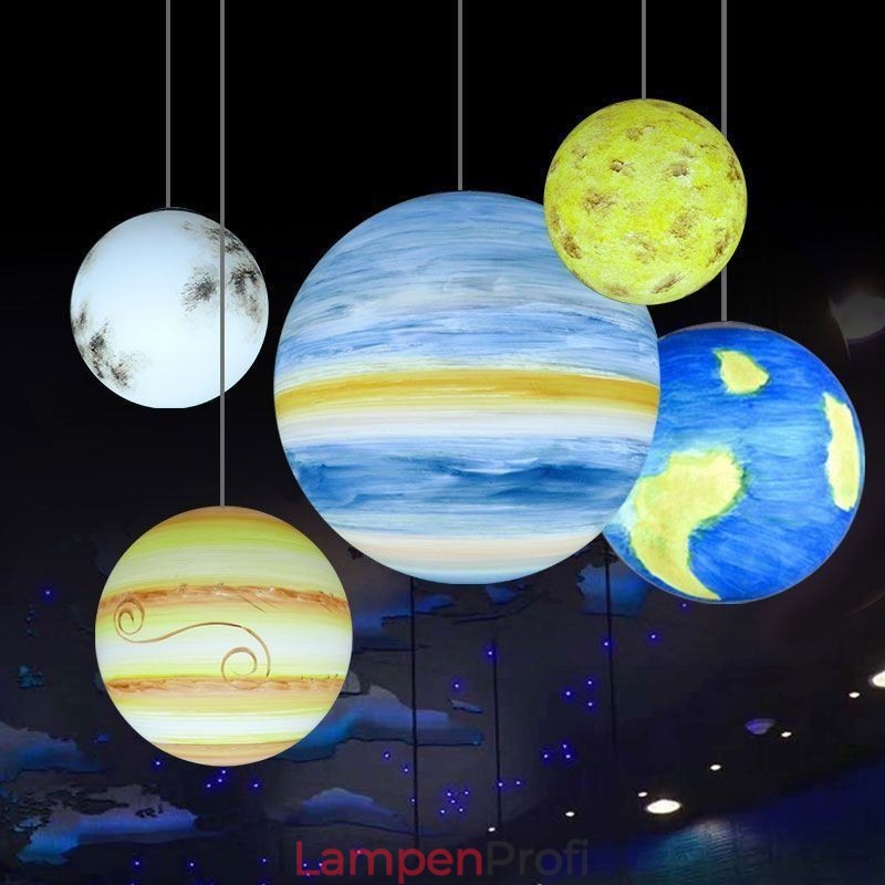 Nordic Planet Design Pendelleuchte Einzigartiger Sonnensystem Planeten Kronleuchter
