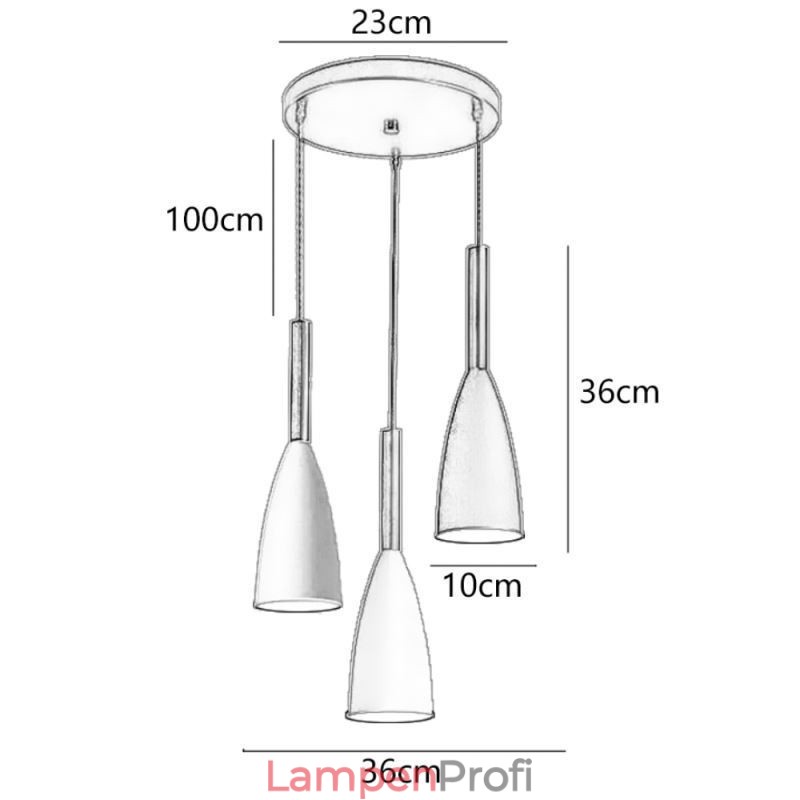 Moderne Einfache Anhänger Licht Drei Lichter Kreative Aluminium Kunst Leuchte Cafe