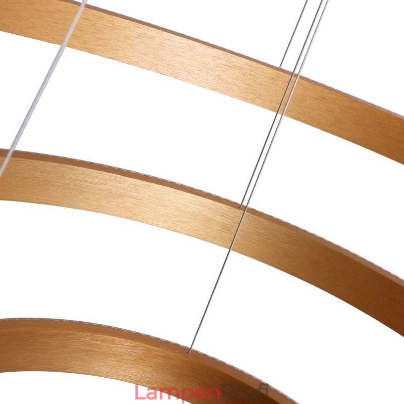 Moderne Pendelleuchte Acryl 3 Ringe Lampe 80+60+40cm