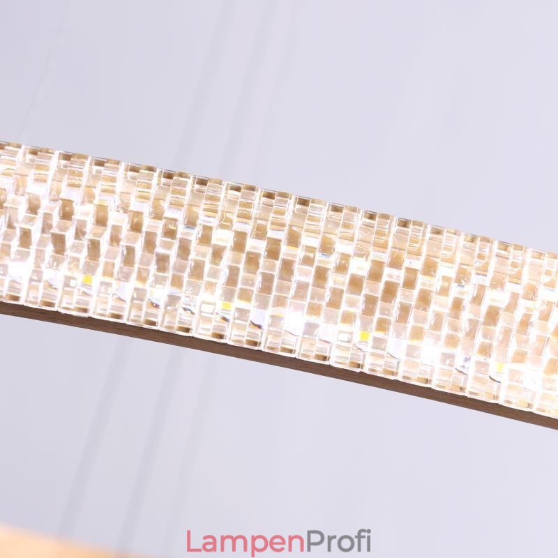 Moderne Pendelleuchte Acryl 3 Ringe Lampe 80+60+40cm
