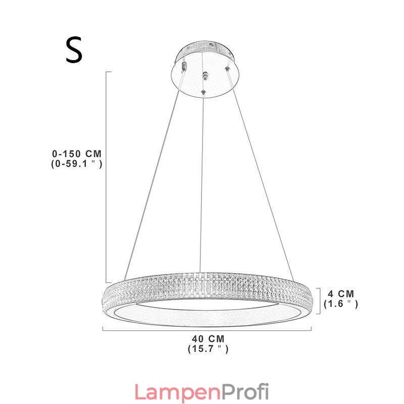 Ring Pendelleuchte Minimalistische Acrylleuchte