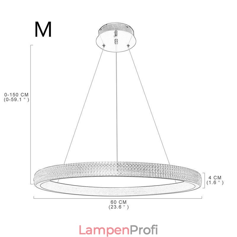 Ring Pendelleuchte Minimalistische Acrylleuchte