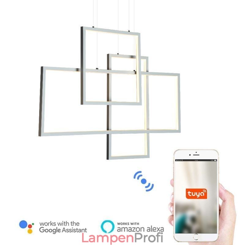 Nordische Pendelleuchte Geometrische quadratische Pendelleuchte