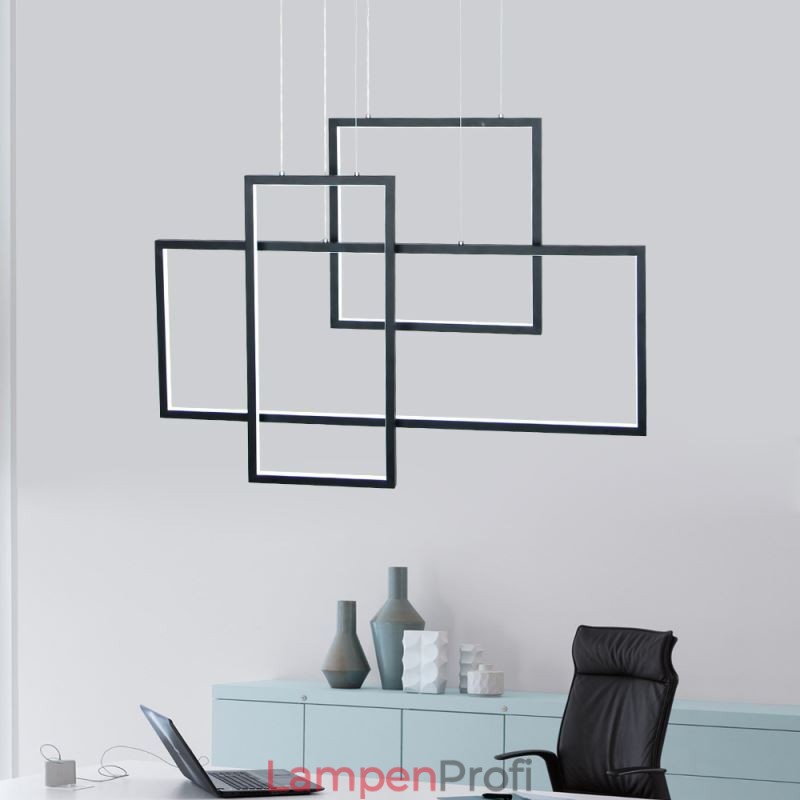 Nordische Pendelleuchte Geometrische quadratische Pendelleuchte
