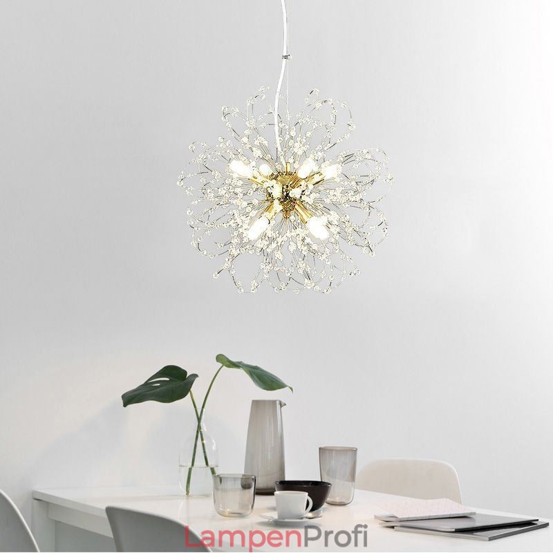 Löwenzahn Kristall Pendelleuchte Eleganter Kronleuchter